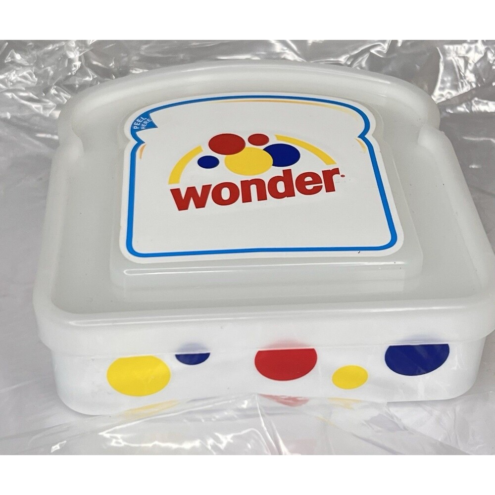 Retro Wonder Bread Sandwich Container (New) lunchbox Storage